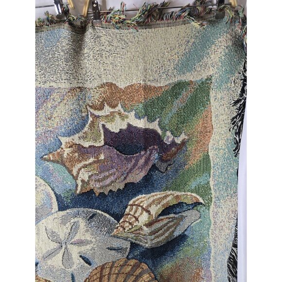 SEASHELL CLUSTER Tapestry Red Farm Studios- Cottage Beach House Decor- VTG - Picture 2 of 12